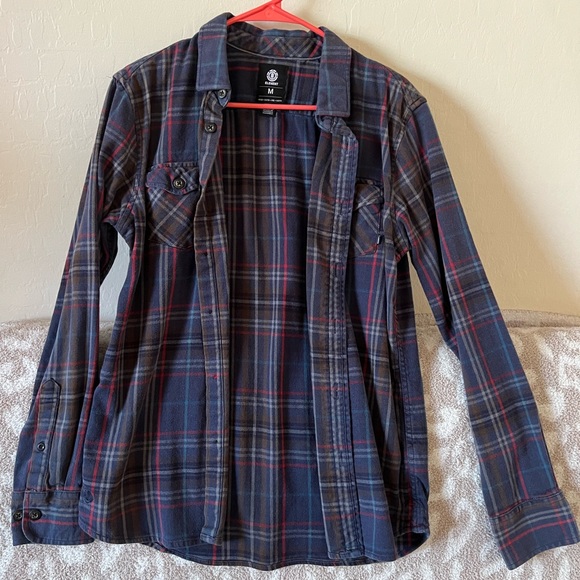 Element Other - Blue and Red flannel shirt
